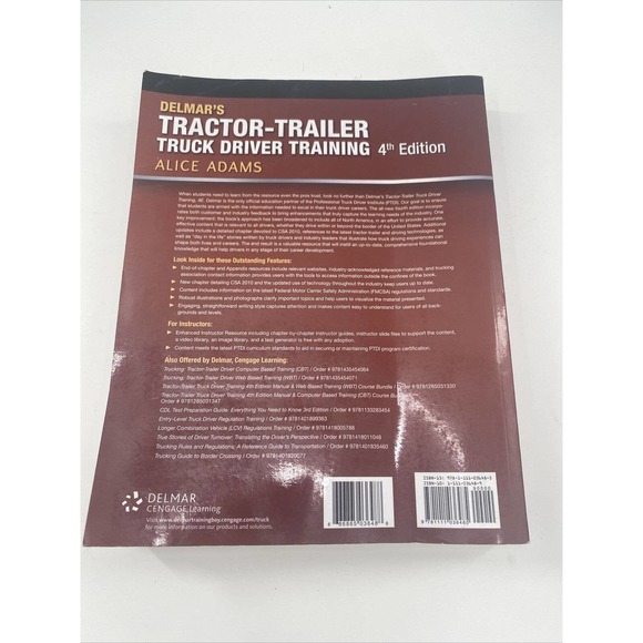 Delmar's Tractor Trailer TRUCK DRIVER TRAINING Text-Book By A. Adams 4th Edition - Picture 6 of 12